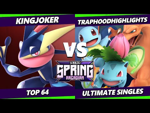 Spring Arcadian - KingJoker (Greninja, Wii Fit) Vs. TrapHoodHighlights (Pokemon Trainer) SSBU