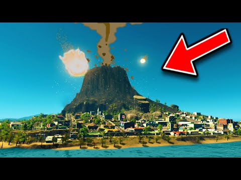 A Rare METEOR Strikes a WASTE Volcano in Cities: Skylines