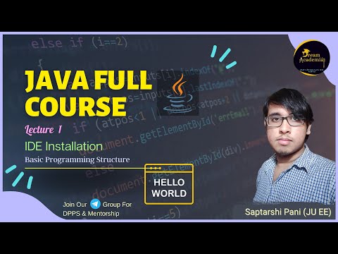 Java Introduction Ide Installation Applications Of Java Our First Java Code Java Lec 1