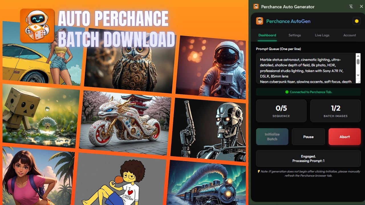 The #1 Automate Perchance AI Image Generation - Batch Prompts & Auto-Download