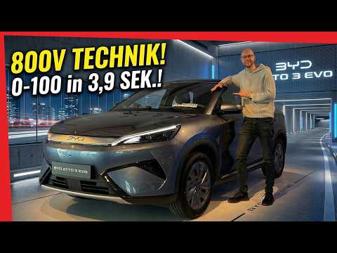 BYD eskaliert komplett! Der NEUE Atto 3 Evo mit 449 PS, 800V Allrad und 3,9 Sekunden von 0-100