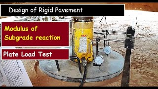 Modulus of subgrade reaction | Plate Load test | Design of Rigid pavement