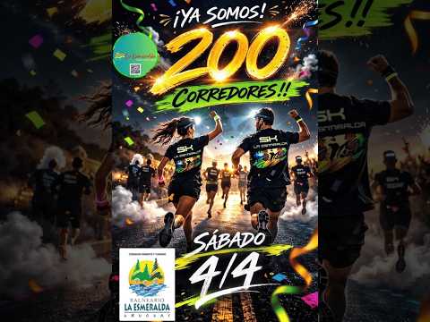 Video Correcaminata Nocturna 2026 Balneario La Esmeralda-Rocha-Uruguay