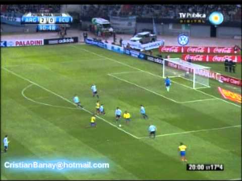 Argentina 4 Ecuador 0 Eliminatorias Brasil 2012 All Goals & Full Highlights (2/6/2012)