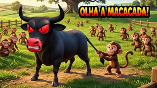 Os Macacos Invadiram a Fazendinha! 🐒🍌 | Só Alegria Kids