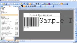 MimaxPOS Barkod Etiketi Tasarımı Nasıl Yapılı