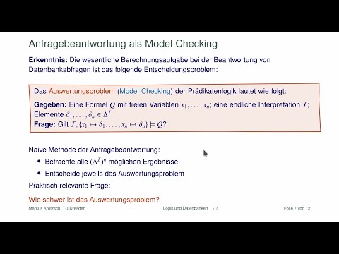 Prädikatenlogik und Datenbanken (1)