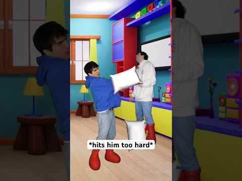 When The Pillow Fight Turns Into A War  #shorts #relatable