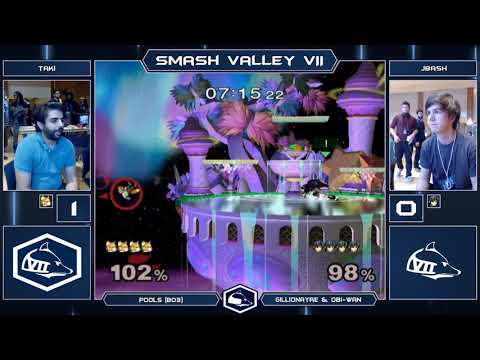 Smash Valley VII Melee Singles - Taki (Fox) vs JBash (Marth) - Losers Top 48 Qualifier