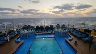 Carnival Splendor Cruise Sunset and Smoking
