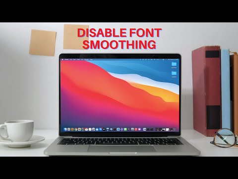 Cómo ajustar o desactivar el suavizado de fuentes en macOS Big Sur