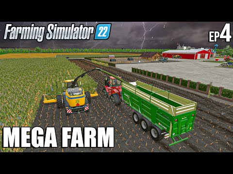 SILAGE Harvest and LOAD in MUD and THUNDERSTORM | MEGA FARM Challenge | Farming Simulator 22