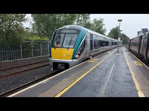 Irish Rail 22000 Class DMU 22303 on Platform 1 at Belfast Central / Lanyon Place. 11/9/22