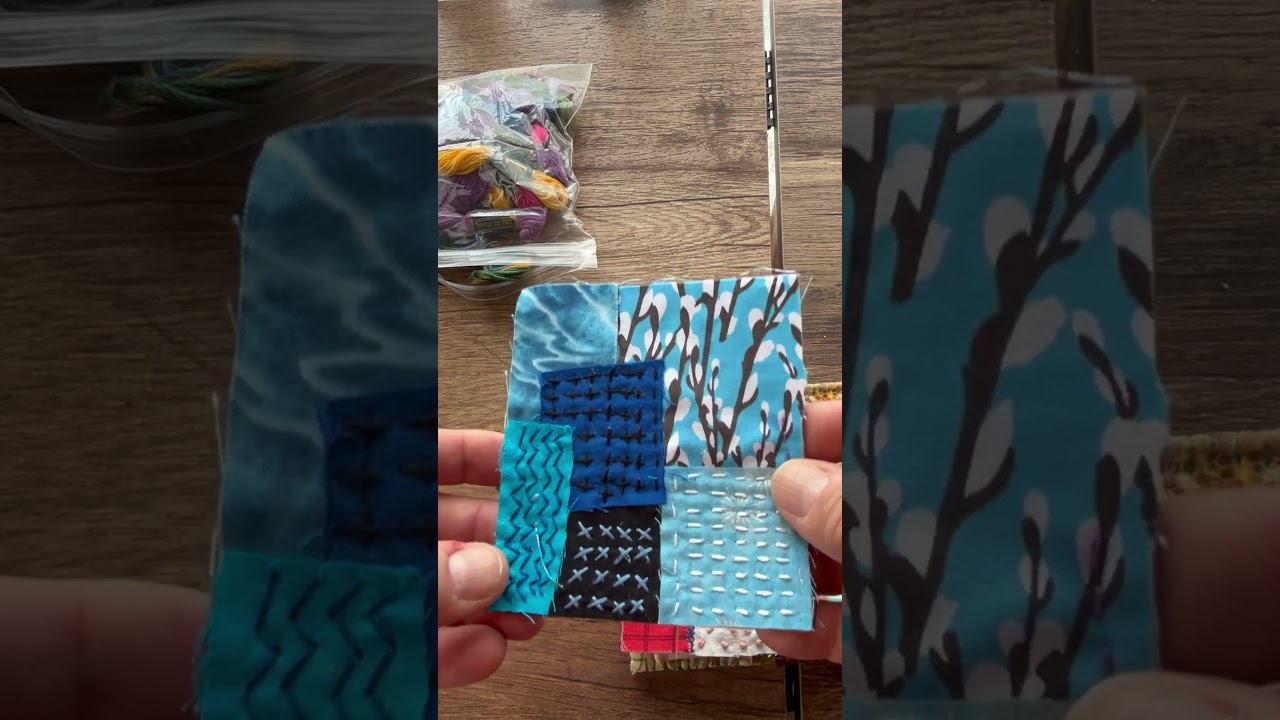 Anyone can Slow stitch basics #slow stitching #sew #sewing #tutorial