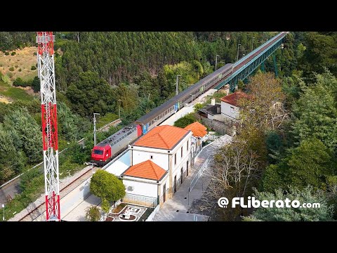 Comboios CP IC 513 e 516 na Linha da Beira Alta