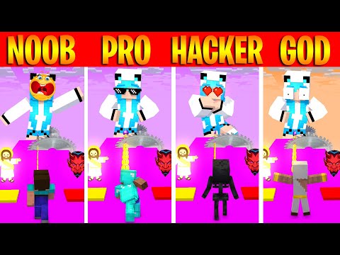 MONSTER SCHOOL : NOOB VS PRO VS HACKER VS GOD DESTINY LOVE RUN CHALLENGE