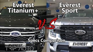 Spec Inspect | Ford Everest Titanium vs Sport