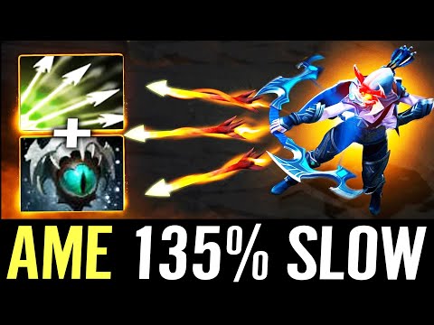 🔥 AME Drow Ranger 135% SLOW to DEATH — Eye Of Skadi + Frost Arrows Shard Cancer Build Dota 2 Pro