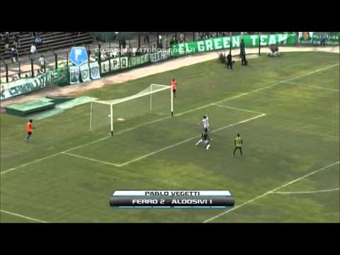 Los goles. Ferro 2 - Aldosivi 1. Fecha 23. Primera B Nacional. Fútbol Para Todos
