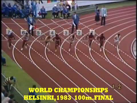 1983 World Championships Helsinki  Mens 100m Final