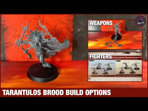 TARANTULOS BROOD BUILD OPTIONS - See All The Weapons, Parts, and Poses - Warcry Red Harvest Warband