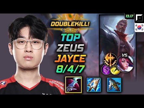 Jayce Top Build Zeus Eclipse Conqueror - LOL KR GrandMaster Patch 13.17