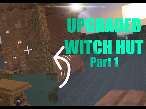 Insane witch hut upgrade in Minecraft! AFK mode activated