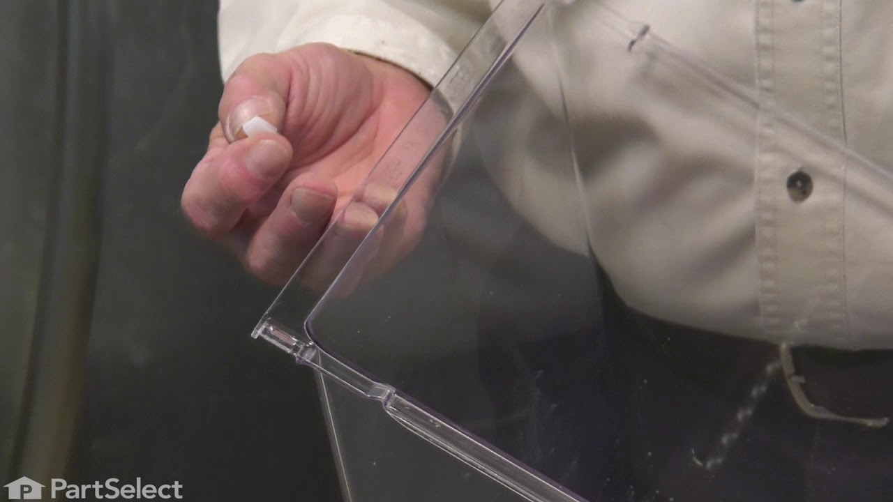 Replacing your Frigidaire Refrigerator Crisper Pan Slide Clip - White