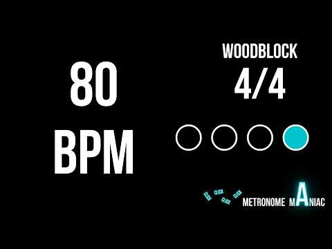 Metronome 80 BPM 4/4 - Woodblock
