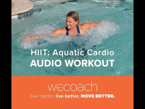 AUDIO downloadable workout exercise demonstration: HIIT Aquatic Cardio