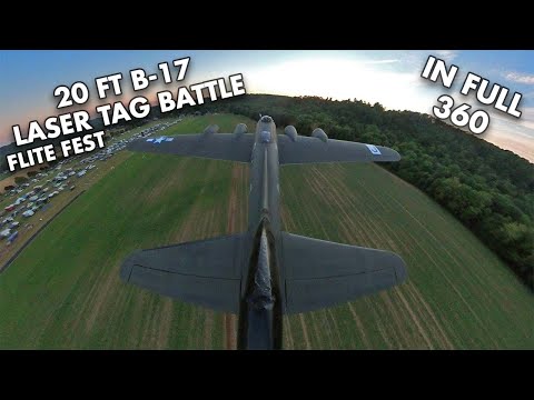 20 Foot B-17 Flite Fest laser Tag Battle - 360 VR
