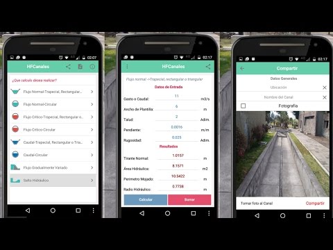 Cálculos hidráulicos en canale Video
