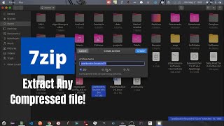 7zip - Extract Any Compressed File Ubuntu Linux 20.04 LTS using P7zip desktop! (2020)