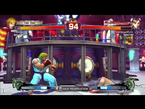 SSF4 AE: r boogie1 (Ken) VS LionheartFLCL (Chun-Li)