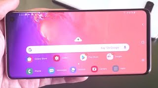 Galaxy S10, S10+, S10E: How to Rotate or Turn Home Screen