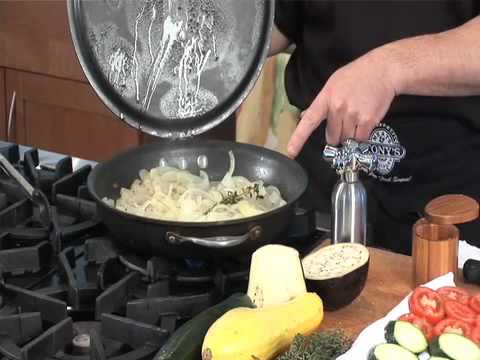 Veggie Tian w/ Stuffed Lamb Chops & Wine Sauce - Part 1