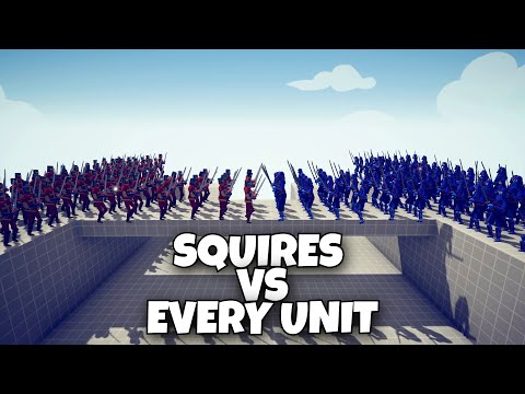 SQUIRES vs EVERY UNIT - CLASSIC UNIT - Totally Accurate Battle Simulator TABS