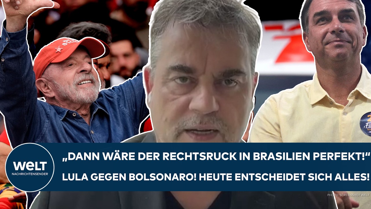 BRASILIEN: "Man rechnet mit einem Kopf-an-Kopf-Rennen" - Machtshowdown zwischen Lula und Bolsonaro!