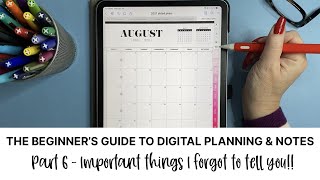 The Beginner's Guide to Digital Planning & Notes Part 6 - Troubleshooting and Duplicating Pages