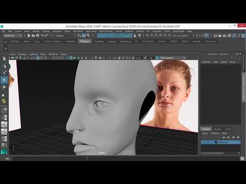 Learn Maya Character Head Modeling for Beginners