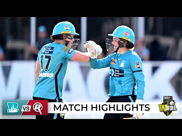 Redmayne and Harris’s record stand powers Heat win | Weber WBBL|08