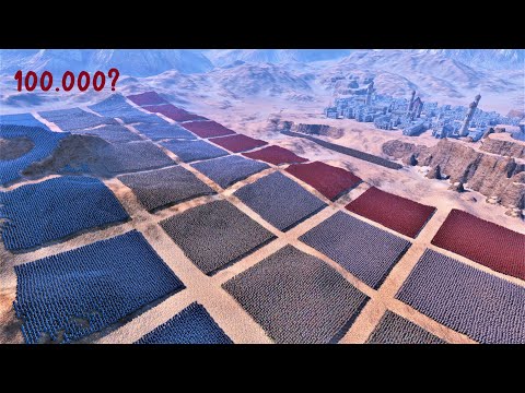 Spartans, Romans, Heavy Knights & Orcs Lay Siege to Realm Of Golden Knights | UEBS