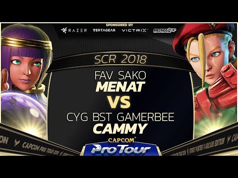 FAV Sako (Menat) vs CYG BST GamerBee (Cammy) - SCR 2018 Day 2 Top 32 - SFV - CPT 2018