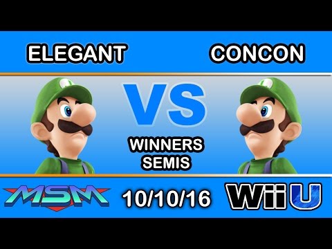 MSM 69 - eM | Elegant (Luigi) Vs. SS | Mr. ConCon (Luigi) Winners Semis - Smash Wii U