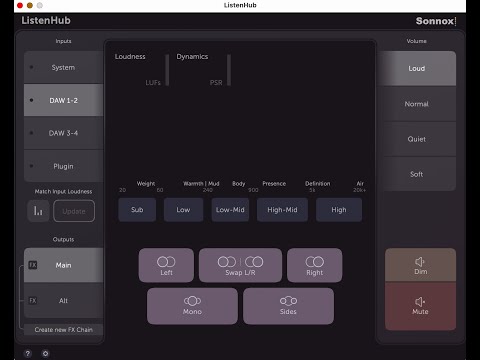 Sonnox - ListenHub (Setup) in Pro Tools