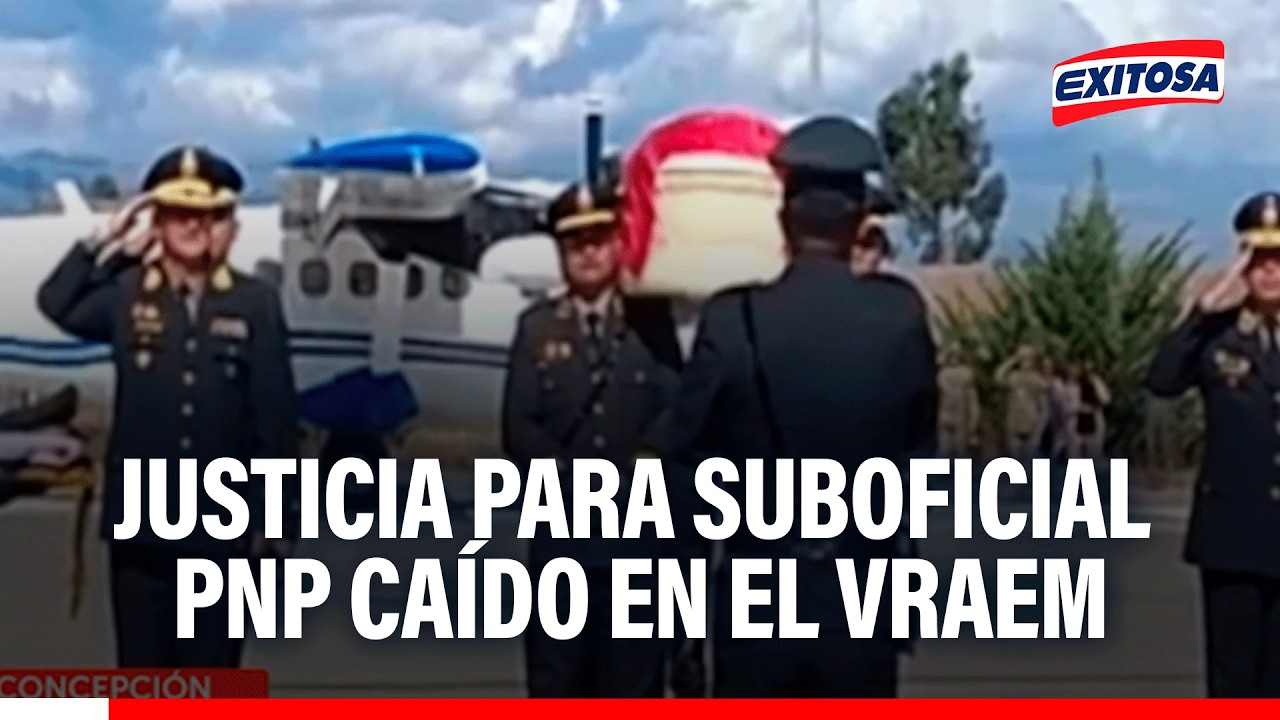 🔴🔵 Despiden con honores al suboficial caído en el VRAEM