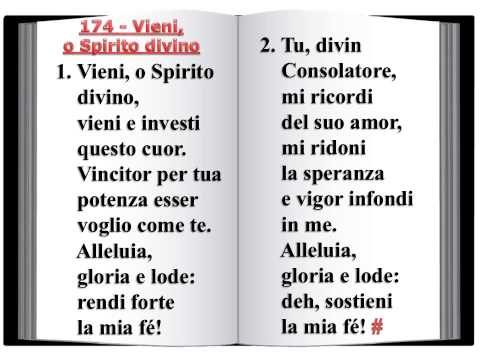 174 Vieni, o Spirito divino - Innario Chiesa Cristiana Avventista del Settimo Giorno 2014