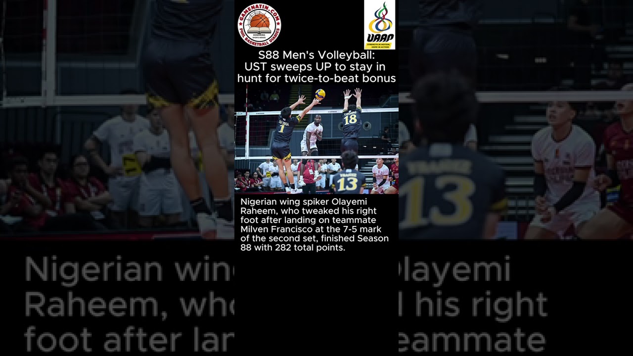 UAAP Men's Volleyball: UST routs UP in straight sets