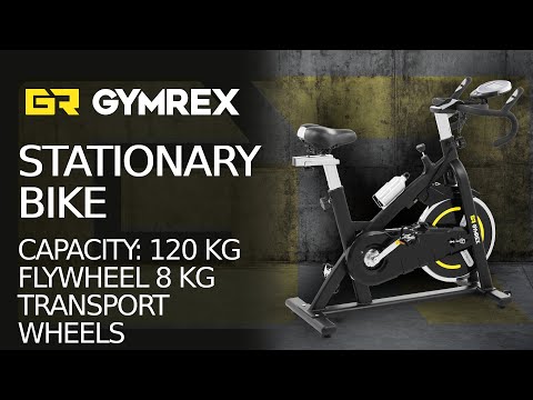 video - Stationary Bike - flywheel 8 kg - load capacity 120 kg