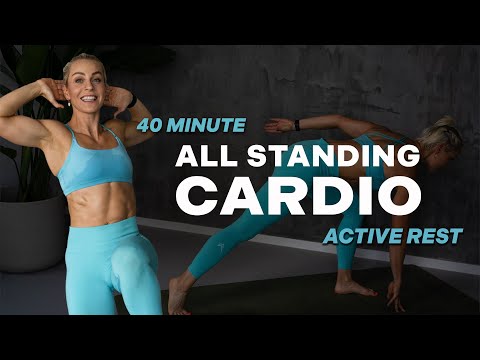 40 MIN CARDIO ALL STANDING | Intense Cardio Workout | Active Rest | Fun and Sweaty